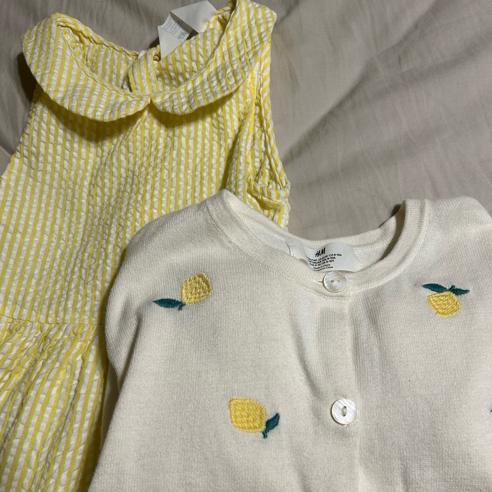 H&M Dress & Cardigan Girls Set